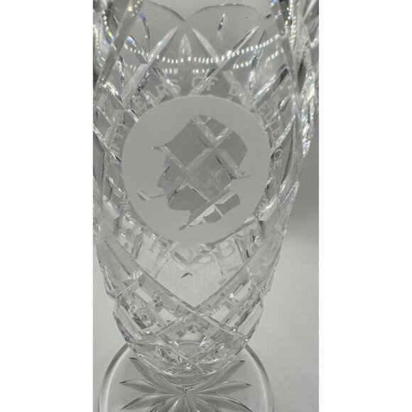 Waterford Crystal Vase 1991 75th Years Of Excellence Limited Edition 8.5" Tall - Picture 4 of 10
